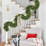 Both, run end to end down the bannister
