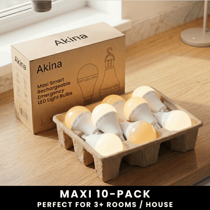 Rechargeable emergency light bulbs