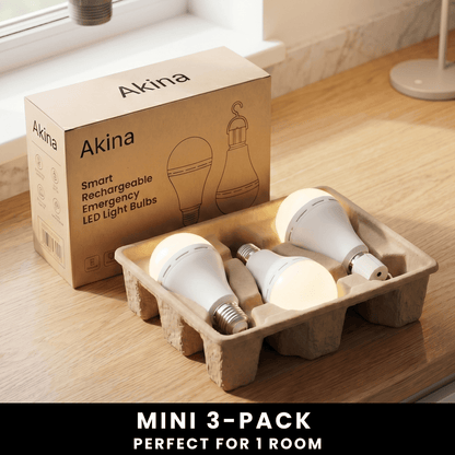 Rechargeable emergency light bulbs