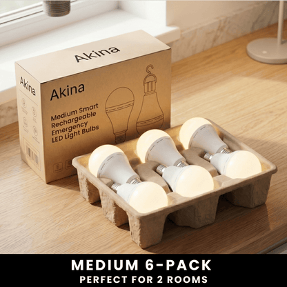 Rechargeable emergency light bulbs
