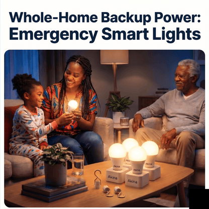 Rechargeable emergency light bulbs