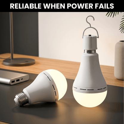 Rechargeable emergency light bulbs
