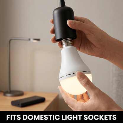 Rechargeable emergency light bulbs