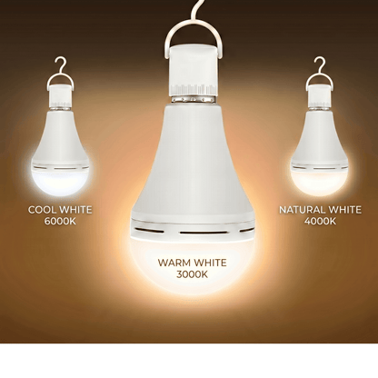 Rechargeable emergency light bulbs