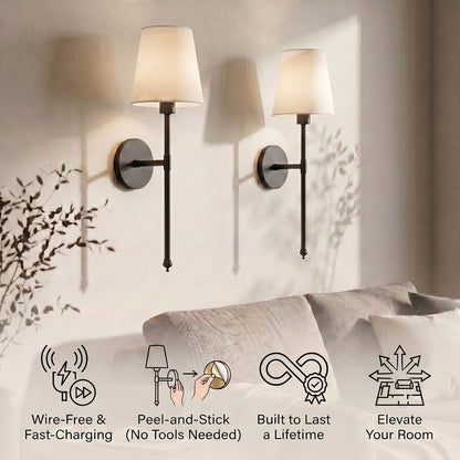 Akina™ Wireless Wall Sconces (Set of 2)
