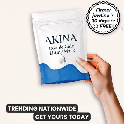 Akina Double Chin Lifting Mask pouch held in hand