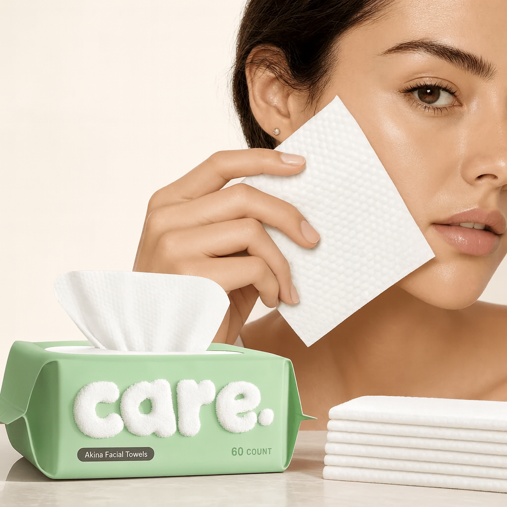 Akina Disposable Face Towels — A Fresh Towel, Every Single Time
